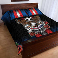 Slovakia Quilt Bed Set The Eagle Double Cross Symbol - Wonder Print Shop
