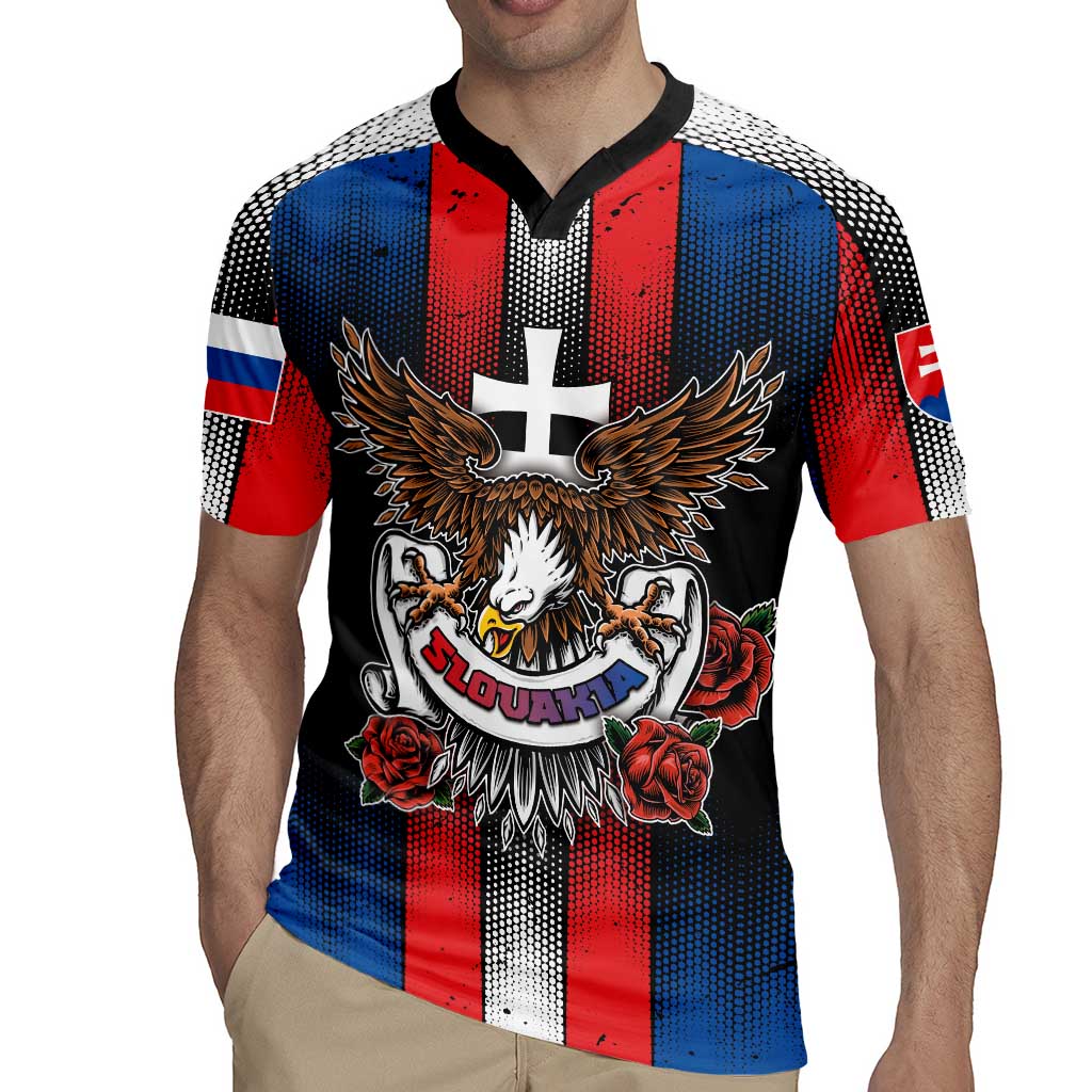 Personalized Slovakia Rugby Jersey The Eagle Double Cross Symbol - Wonder Print Shop