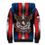 Personalized Slovakia Sherpa Hoodie The Eagle Double Cross Symbol - Wonder Print Shop