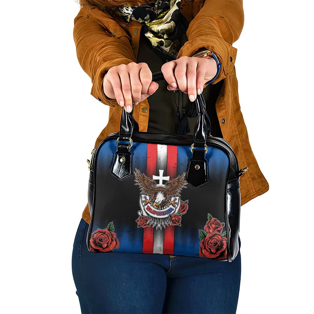 Slovakia Shoulder Handbag The Eagle Double Cross Symbol - Wonder Print Shop