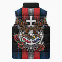 Personalized Slovakia Sleeveless Puffer Jacket The Eagle Double Cross Symbol - Wonder Print Shop