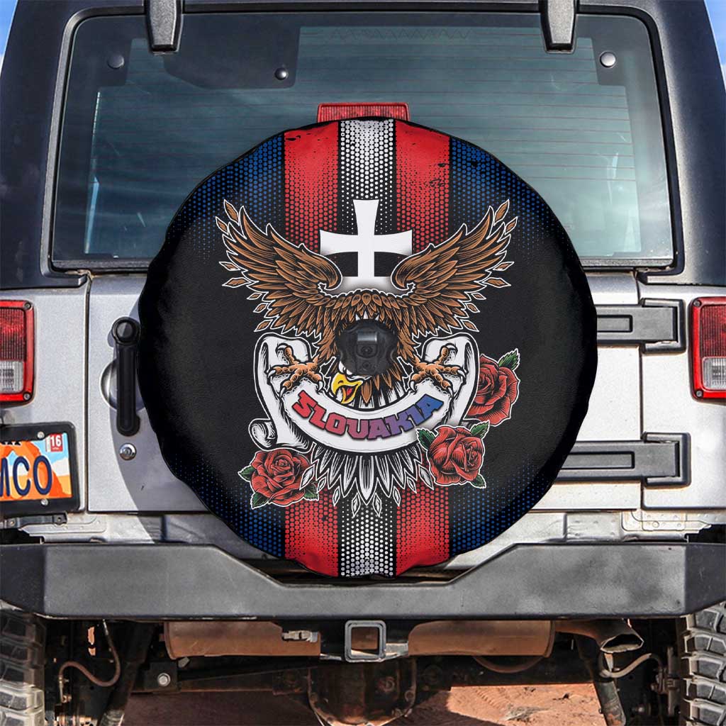 Slovakia Spare Tire Cover The Eagle Double Cross Symbol - Wonder Print Shop
