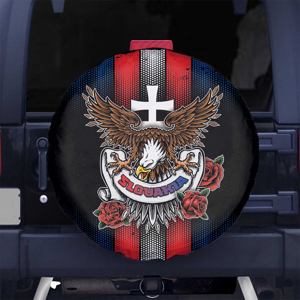 Slovakia Spare Tire Cover The Eagle Double Cross Symbol - Wonder Print Shop