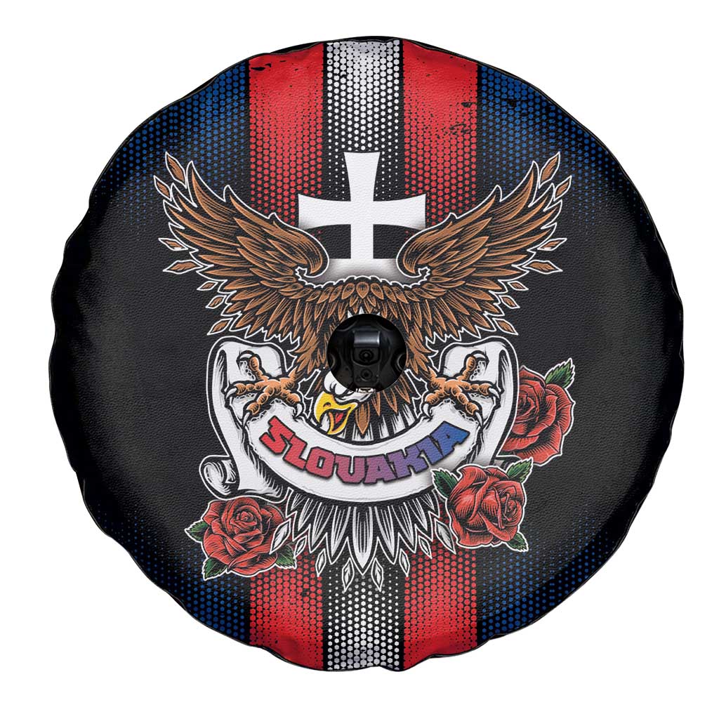 Slovakia Spare Tire Cover The Eagle Double Cross Symbol - Wonder Print Shop