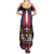 Personalized Slovakia Summer Maxi Dress The Eagle Double Cross Symbol - Wonder Print Shop