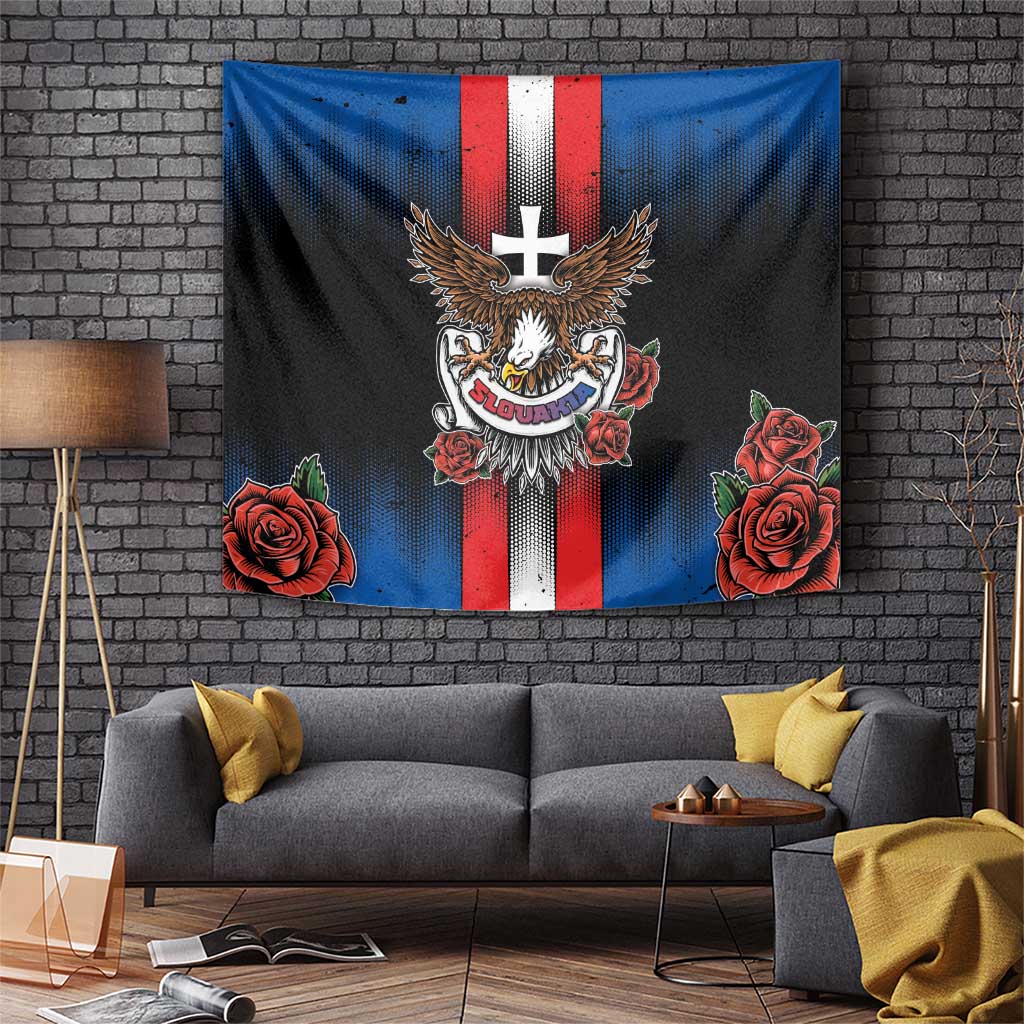 Slovakia Tapestry The Eagle Double Cross Symbol - Wonder Print Shop