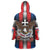 Personalized Slovakia Wearable Blanket Hoodie The Eagle Double Cross Symbol - Wonder Print Shop