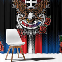 Slovakia Window Curtain The Eagle Double Cross Symbol - Wonder Print Shop