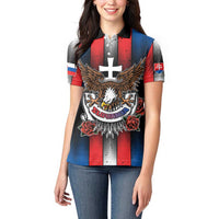 Personalized Slovakia Women Polo Shirt The Eagle Double Cross Symbol - Wonder Print Shop