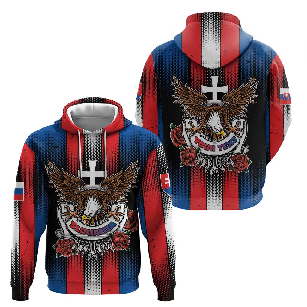 Personalized Slovakia Zip Hoodie The Eagle Double Cross Symbol - Wonder Print Shop