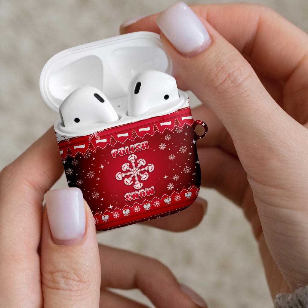 Poland Christmas AirPods Case Pierogi Polish Snow - Wonder Print Shop