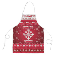 Poland Christmas Apron Pierogi Polish Snow - Wonder Print Shop