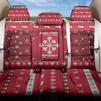 Poland Christmas Back Car Seat Cover Pierogi Polish Snow - Wonder Print Shop