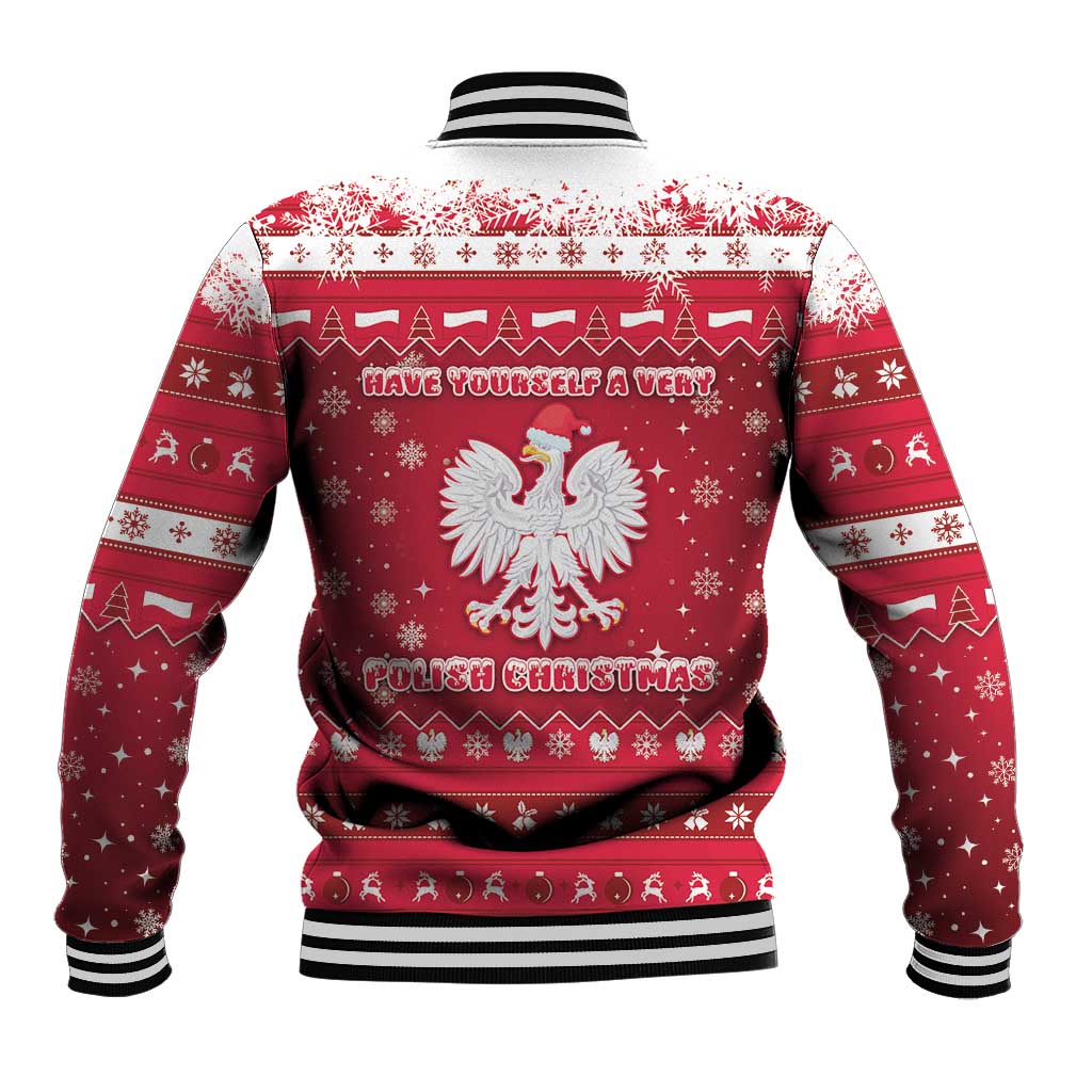 Poland Christmas Baseball Jacket Pierogi Polish Snow - Wonder Print Shop