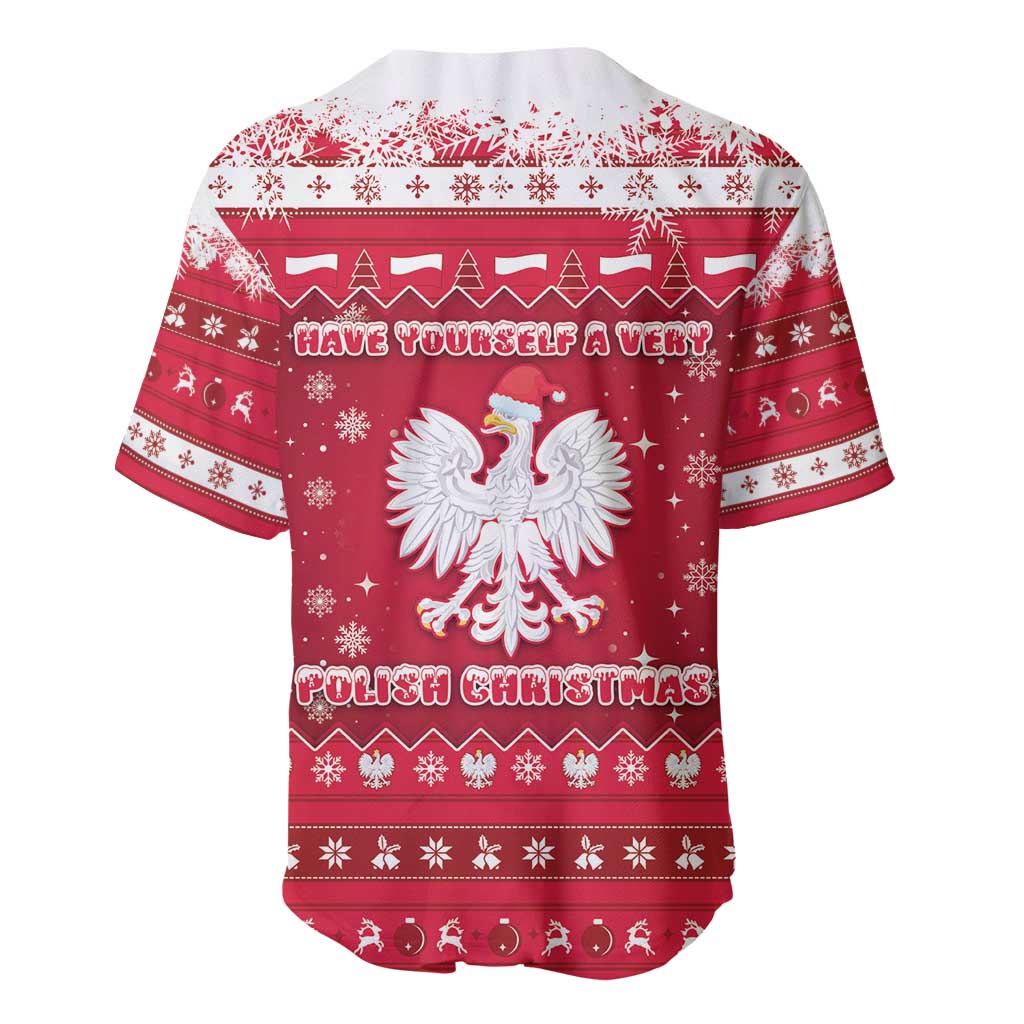 Poland Christmas Baseball Jersey Pierogi Polish Snow - Wonder Print Shop