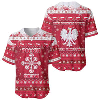 Poland Christmas Baseball Jersey Pierogi Polish Snow - Wonder Print Shop