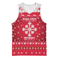 Poland Christmas Basketball Jersey Pierogi Polish Snow - Wonder Print Shop