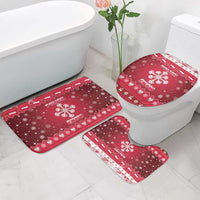 Poland Christmas Bathroom Set Pierogi Polish Snow - Wonder Print Shop