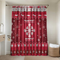 Poland Christmas Bathroom Set Pierogi Polish Snow - Wonder Print Shop