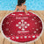 Poland Christmas Beach Blanket Pierogi Polish Snow - Wonder Print Shop
