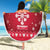 Poland Christmas Beach Blanket Pierogi Polish Snow - Wonder Print Shop