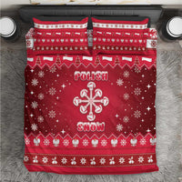 Poland Christmas Bedding Set Pierogi Polish Snow - Wonder Print Shop