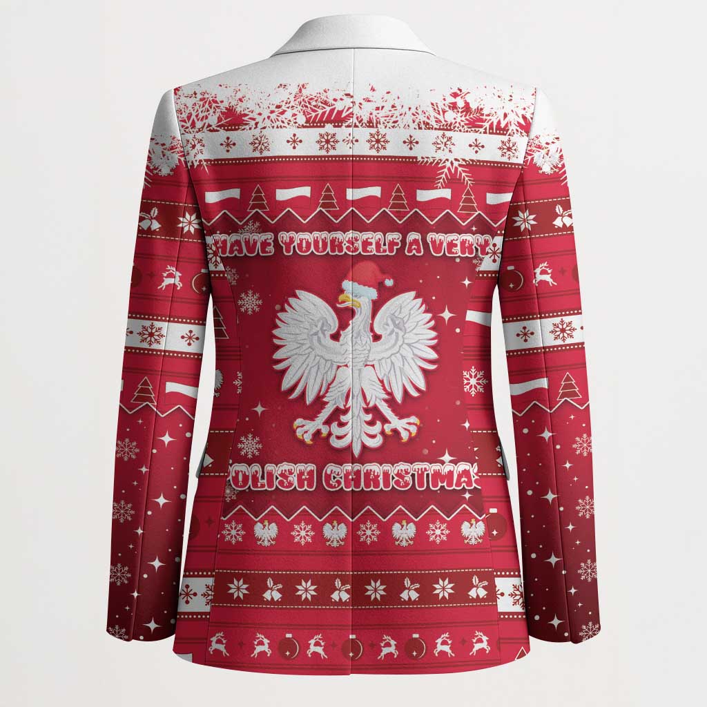 Poland Christmas Blazer Pierogi Polish Snow - Wonder Print Shop