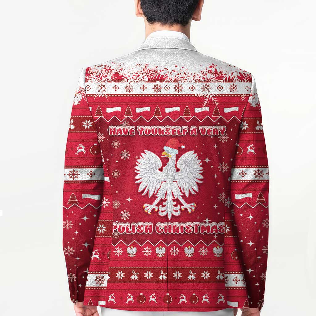 Poland Christmas Blazer Pierogi Polish Snow - Wonder Print Shop