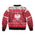 Poland Christmas Bomber Jacket Pierogi Polish Snow - Wonder Print Shop