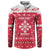Poland Christmas Button Sweatshirt Pierogi Polish Snow - Wonder Print Shop