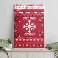 Poland Christmas Canvas Wall Art Pierogi Polish Snow - Wonder Print Shop