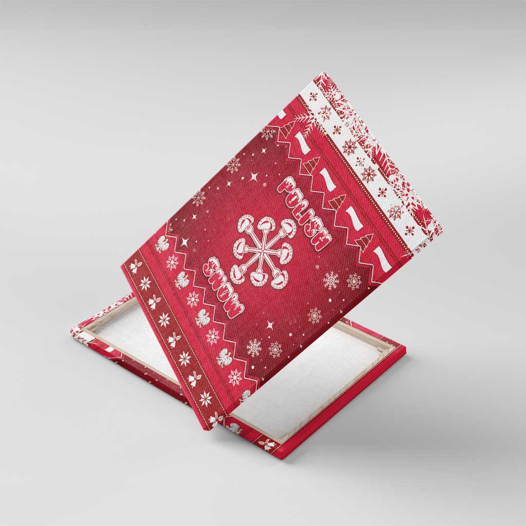 Poland Christmas Canvas Wall Art Pierogi Polish Snow - Wonder Print Shop