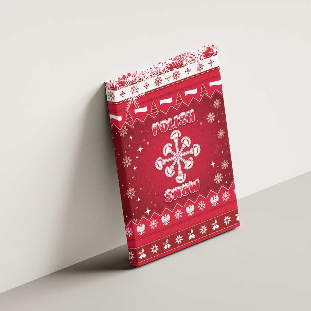 Poland Christmas Canvas Wall Art Pierogi Polish Snow - Wonder Print Shop