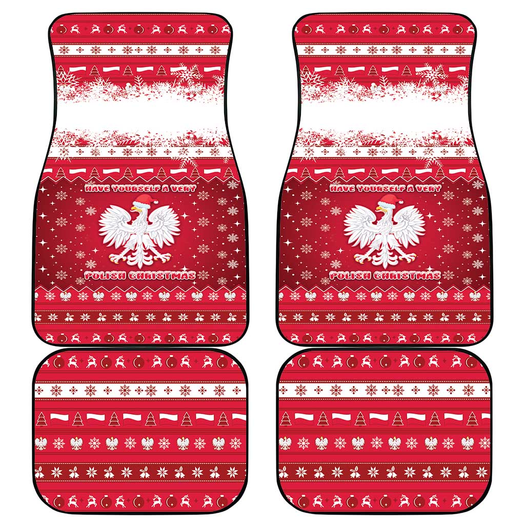 Poland Christmas Car Mats Pierogi Polish Snow - Wonder Print Shop