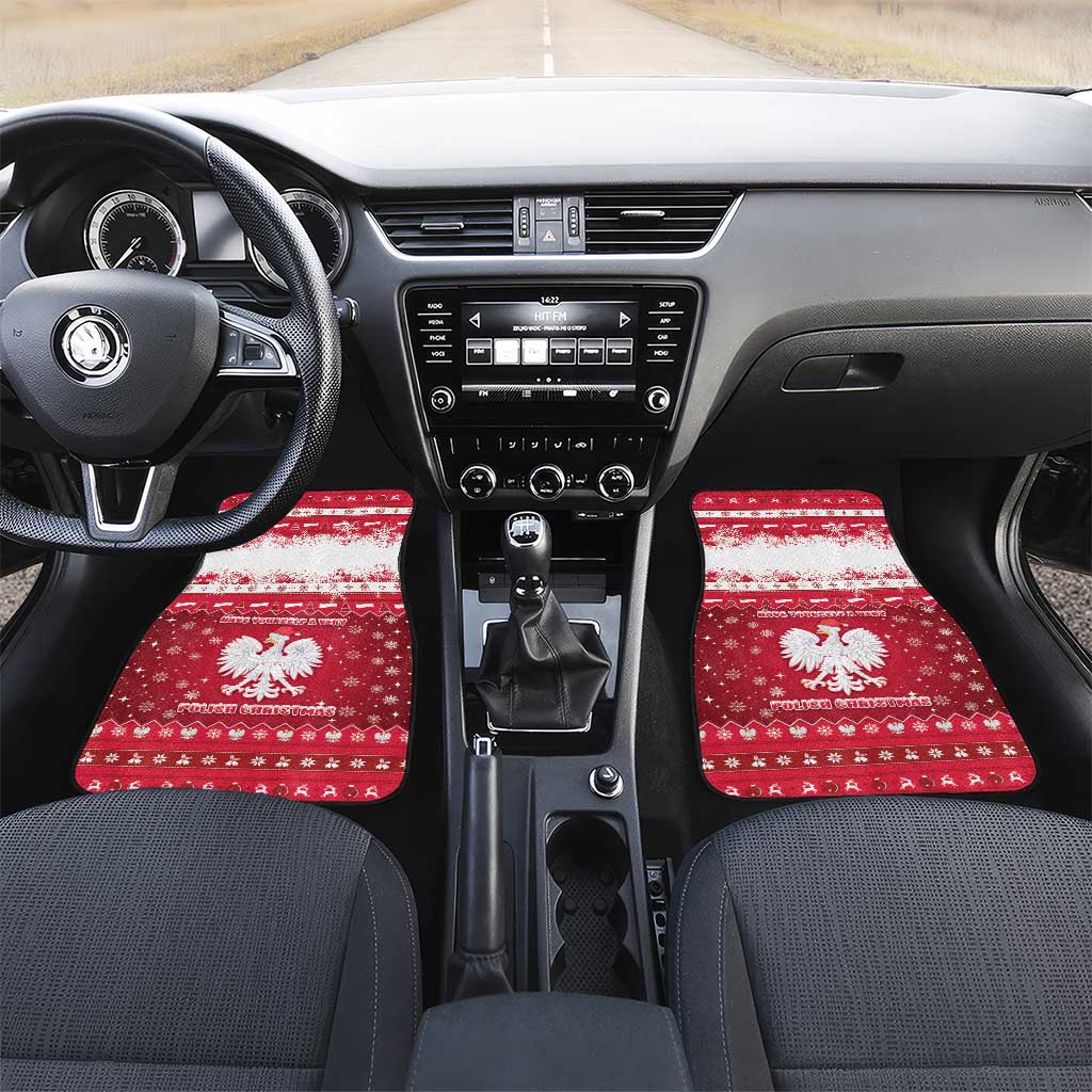 Poland Christmas Car Mats Pierogi Polish Snow - Wonder Print Shop