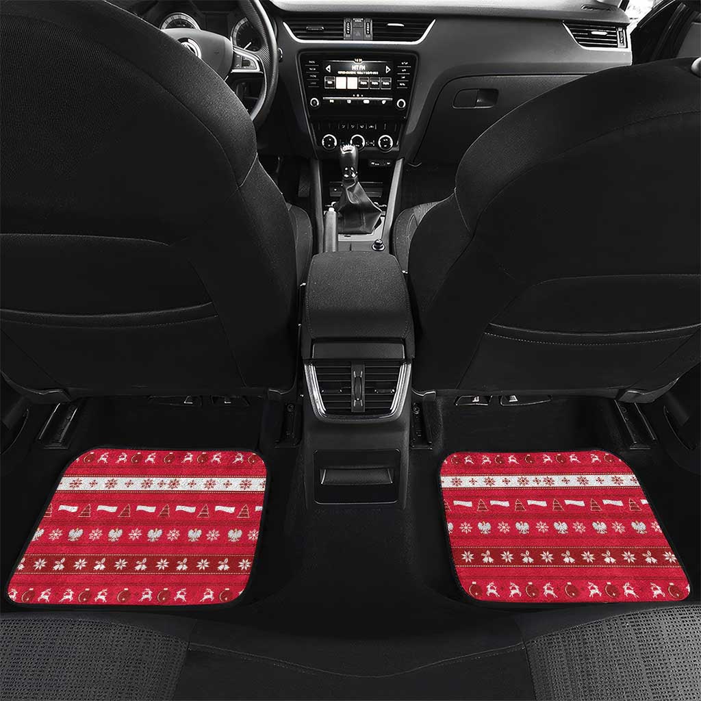 Poland Christmas Car Mats Pierogi Polish Snow - Wonder Print Shop