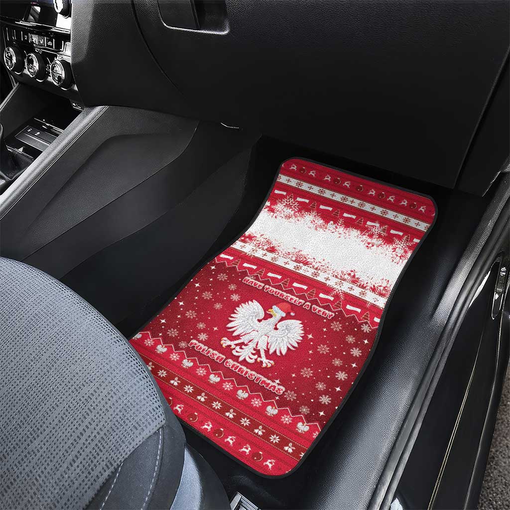 Poland Christmas Car Mats Pierogi Polish Snow - Wonder Print Shop