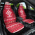 Poland Christmas Car Seat Cover Pierogi Polish Snow - Wonder Print Shop
