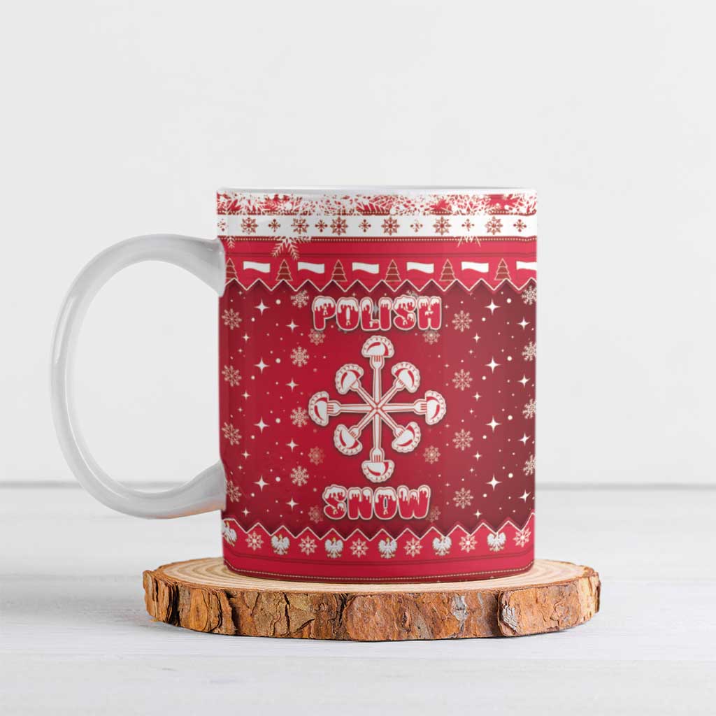 Poland Christmas Ceramic Mug Pierogi Polish Snow - Wonder Print Shop