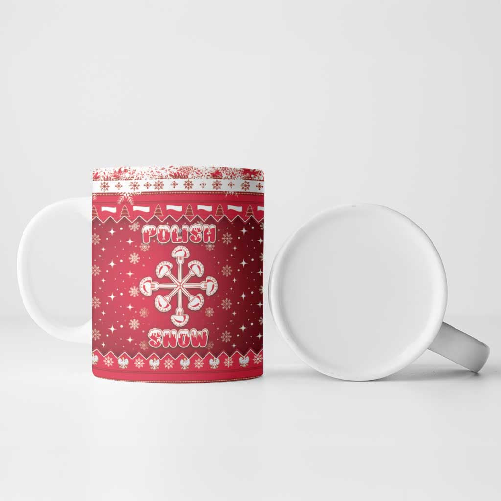 Poland Christmas Ceramic Mug Pierogi Polish Snow - Wonder Print Shop