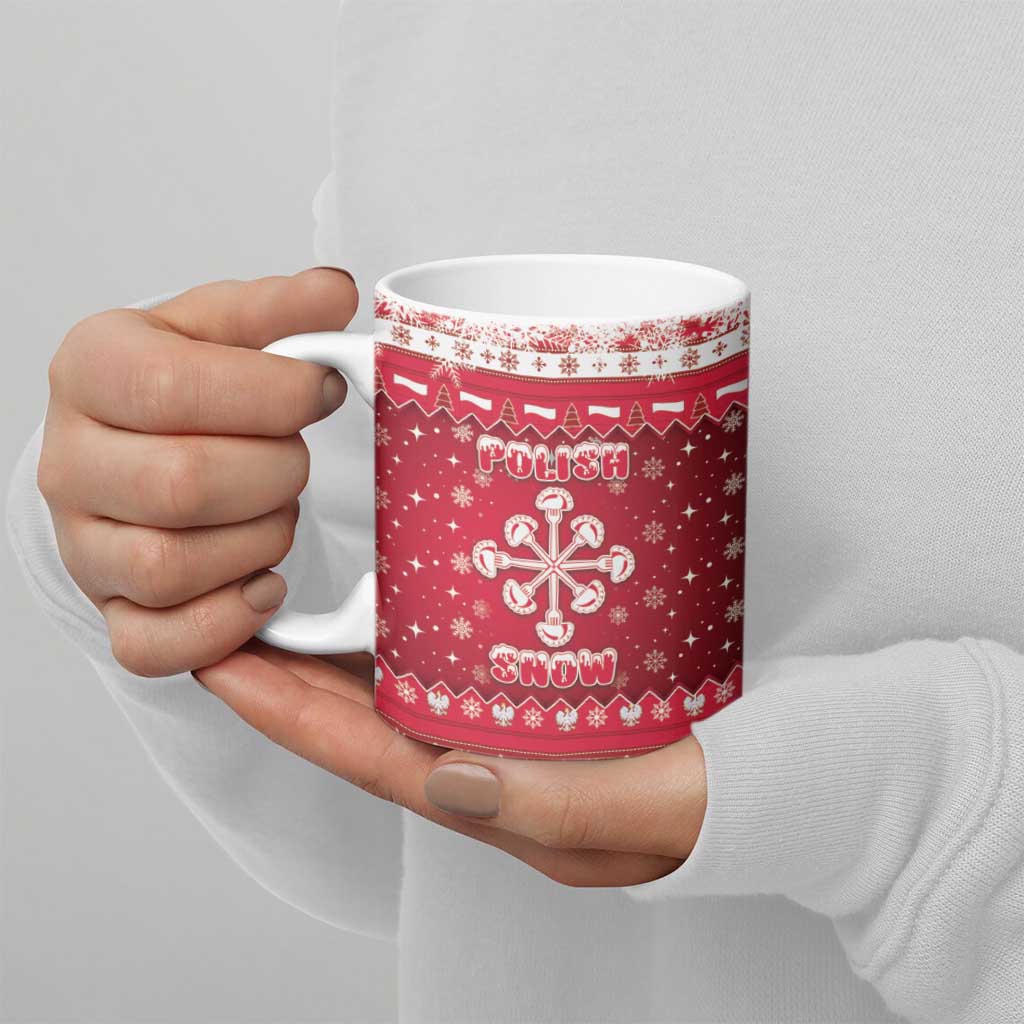 Poland Christmas Ceramic Mug Pierogi Polish Snow - Wonder Print Shop