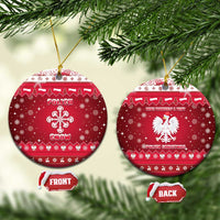 Poland Christmas Ceramic Ornament Pierogi Polish Snow - Wonder Print Shop