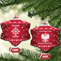 Poland Christmas Ceramic Ornament Pierogi Polish Snow - Wonder Print Shop