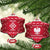 Poland Christmas Ceramic Ornament Pierogi Polish Snow - Wonder Print Shop