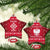 Poland Christmas Ceramic Ornament Pierogi Polish Snow - Wonder Print Shop