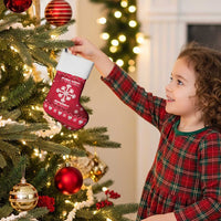 Poland Christmas Stocking Pierogi Polish Snow - Wonder Print Shop