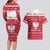 Poland Christmas Couples Matching Long Sleeve Bodycon Dress and Hawaiian Shirt Pierogi Polish Snow - Wonder Print Shop