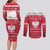 Poland Christmas Couples Matching Long Sleeve Bodycon Dress and Long Sleeve Button Shirt Pierogi Polish Snow - Wonder Print Shop