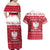 Poland Christmas Couples Matching Off Shoulder Maxi Dress and Hawaiian Shirt Pierogi Polish Snow - Wonder Print Shop