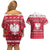 Poland Christmas Couples Matching Off Shoulder Short Dress and Hawaiian Shirt Pierogi Polish Snow - Wonder Print Shop